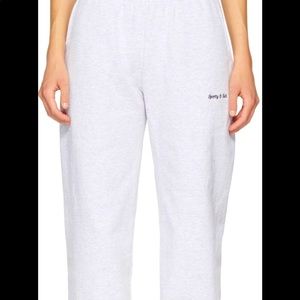 Sporty and Rich Classic logo Grey sweatpants